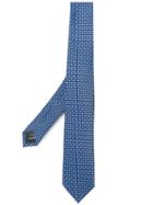 Ermenegildo Zegna Woven Circle Print Tie - Blue