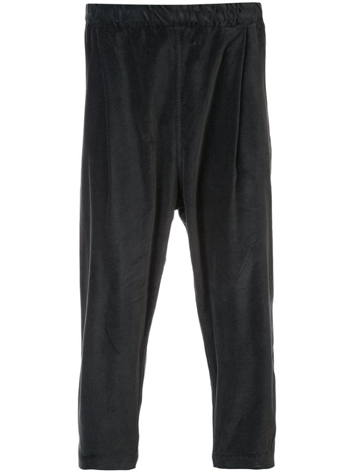 Casey Casey Drop-crotch Cropped Trousers - Grey