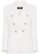 Balmain White Double Breasted Blazer