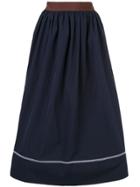 Marni Contrast Piping Midi Skirt - Blue