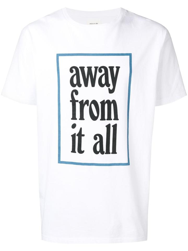 Wood Wood Slogan Print T-shirt - White