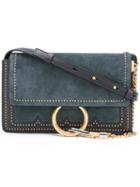 Chloé Small 'faye' Shoulder Bag, Women's, Blue, Chamois Leather