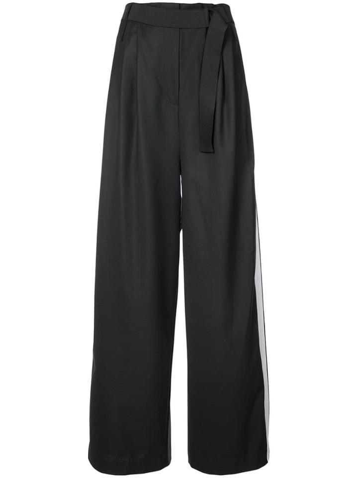 Tibi Tropical Stella Paperbag Trousers - Black