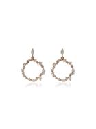 Rosa De La Cruz 18k Gold And Diamond Cascade Circle Earrings