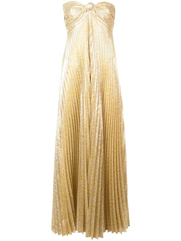 Alexis Joya Pleated Gown - Yellow