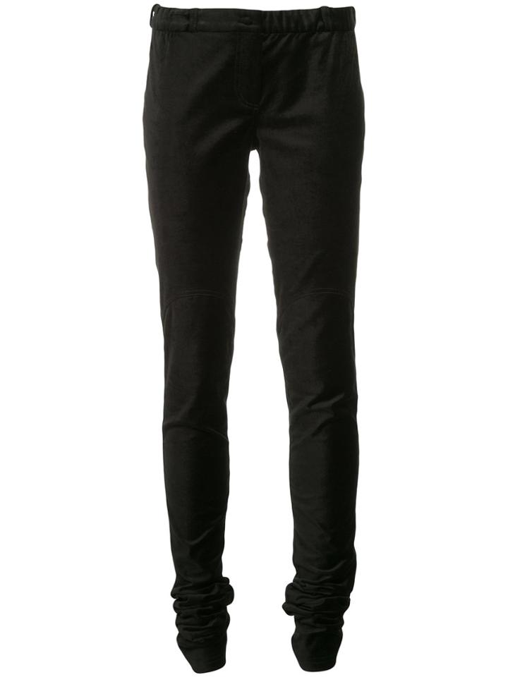 Taylor Velvet Skinny Trousers - Black