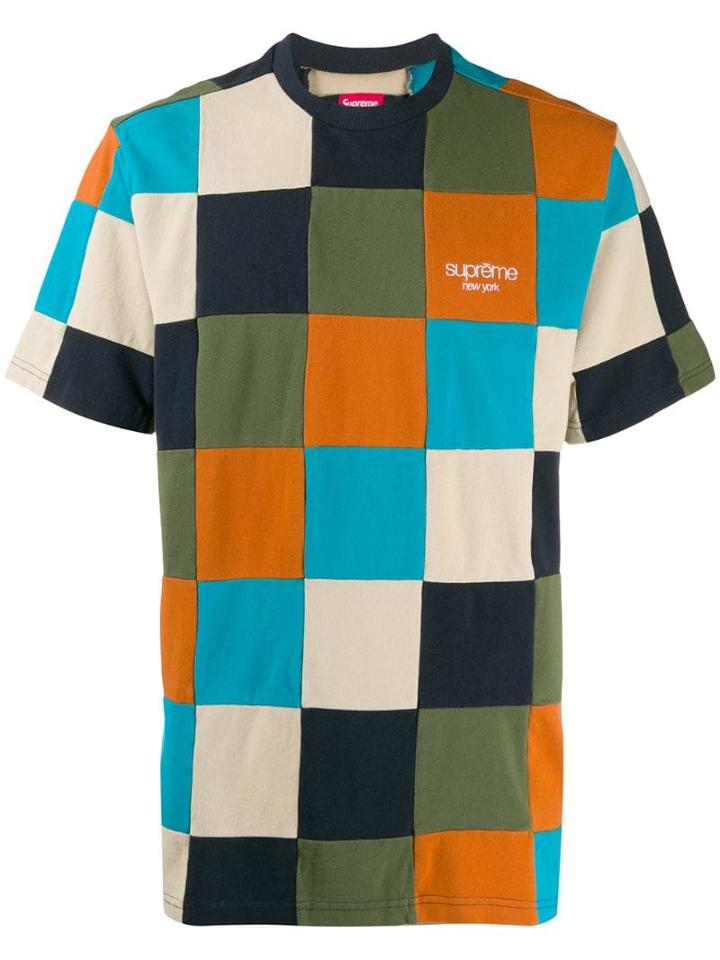 Supreme Patchwork Pique T-shirt - Blue
