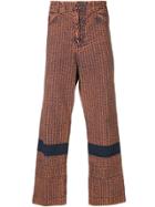 Craig Green Contrast Panel Trousers - Brown