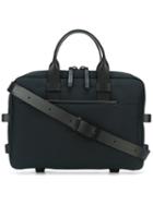 Troubadour - Laptop Bag - Men - Leather/nylon - One Size, Blue, Leather/nylon