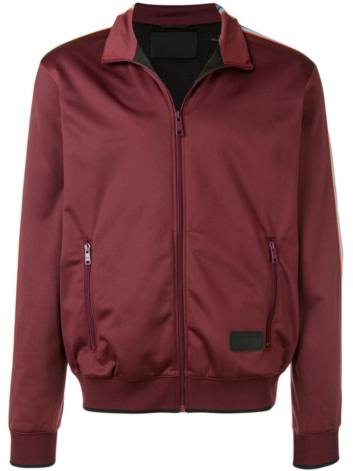 Prada Side Stripe Lightweight Jacket - Red