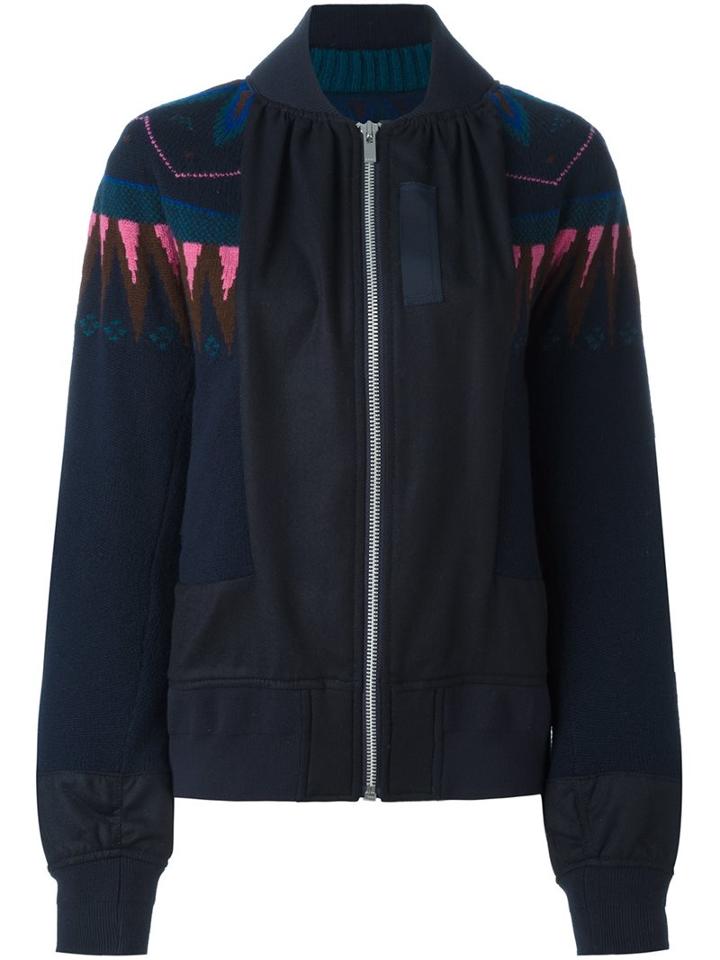 Sacai Knitted Bomber Jacket