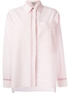 Kenzo Kenzo Trim Shirt, Women's, Size: 40, Pink/purple, Cotton
