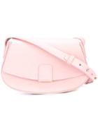 Nico Giani Button Cross Body Bag, Pink/purple, Calf Leather