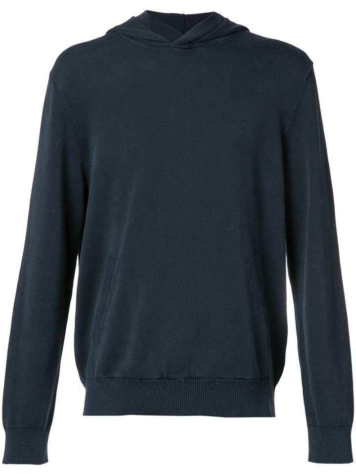 Vince - Hooded Sweatshirt - Men - Cotton - M, Blue, Cotton