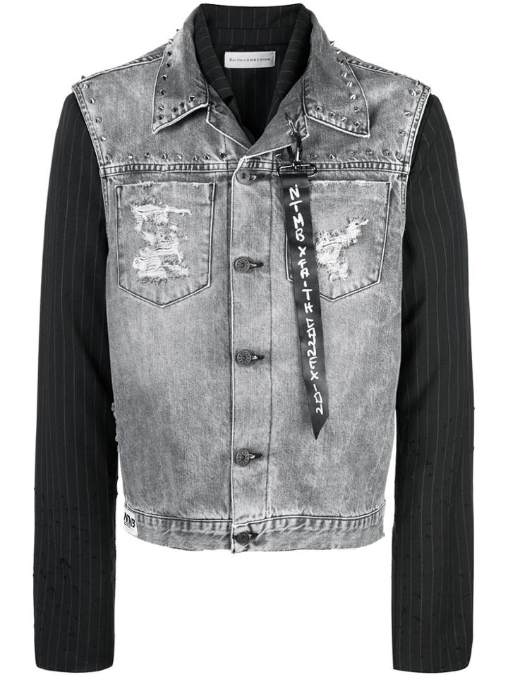 Faith Connexion Contrast Blazer Jacket - Blue