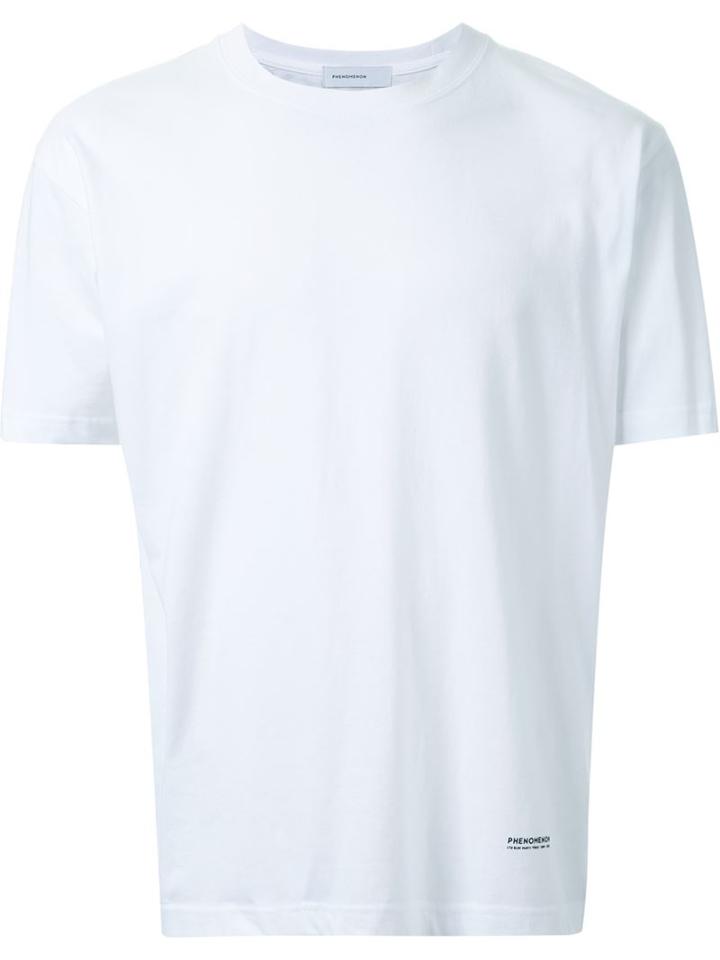 Phenomenon Back Print T-shirt, Men's, Size: M, White, Cotton