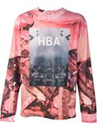 Hood By Air Logo Print T-shirt, Men's, Size: S, Red, Cotton