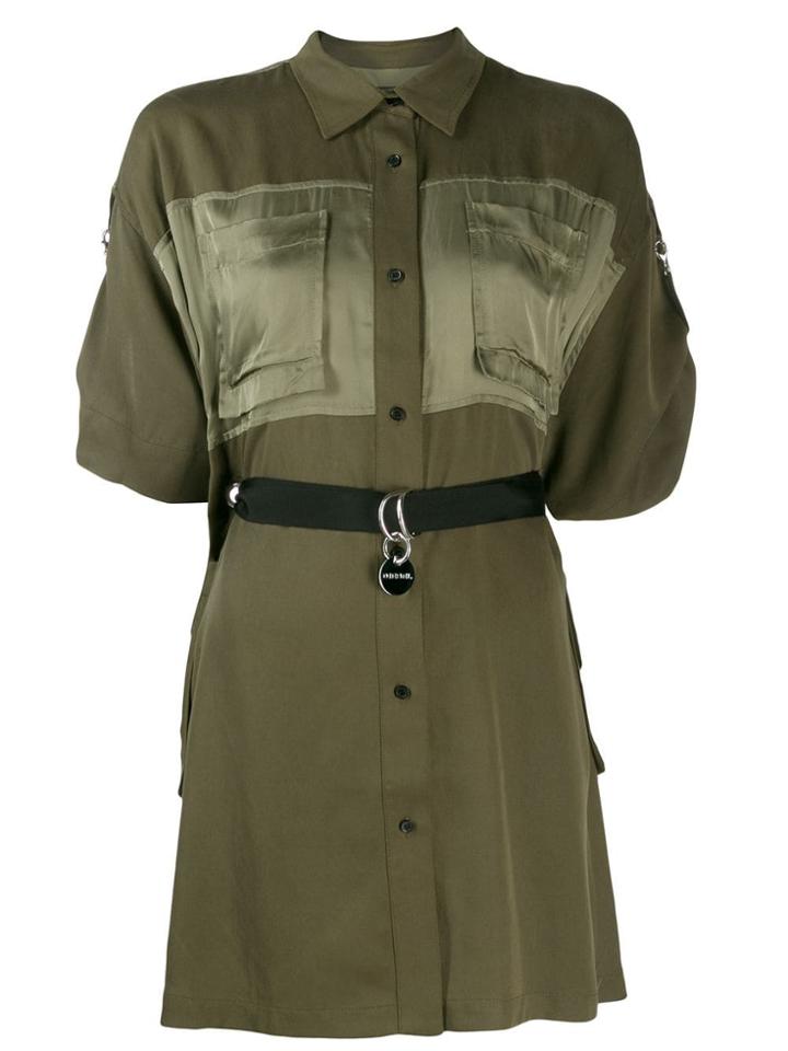 Diesel Adjustable Shirt Dress - Green
