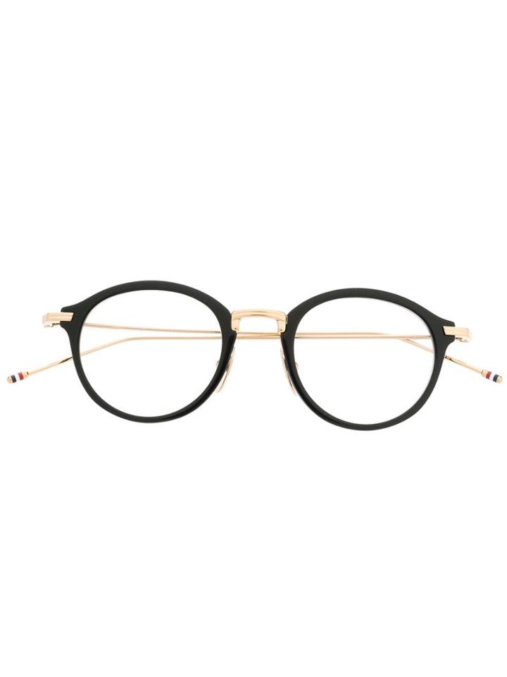 Thom Browne Eyewear Round Glasses - Black