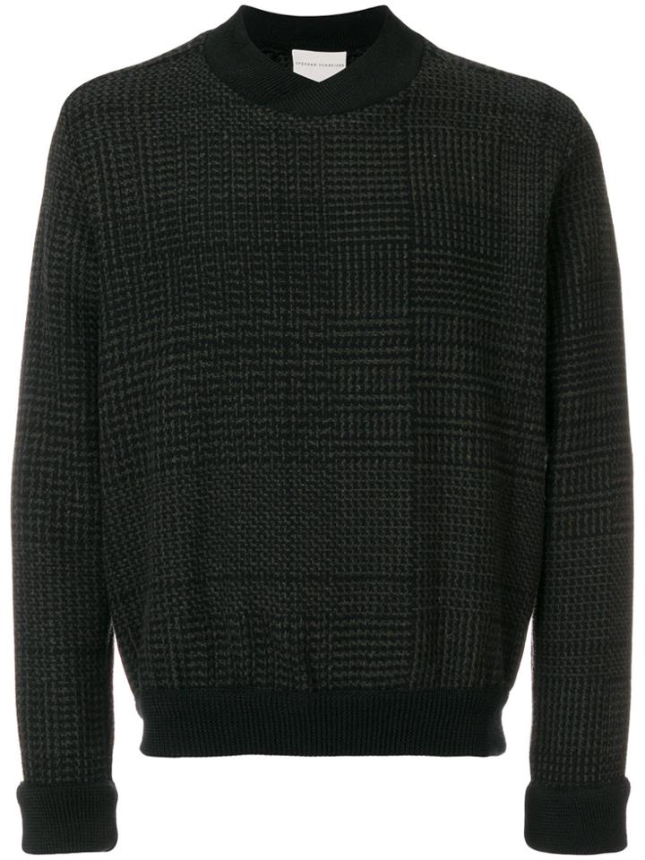 Stephan Schneider Long Sleeved Tartan Jumper - Black