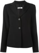 Jil Sander Classic Blazer, Women's, Size: 38, Black, Silk/spandex/elastane/virgin Wool