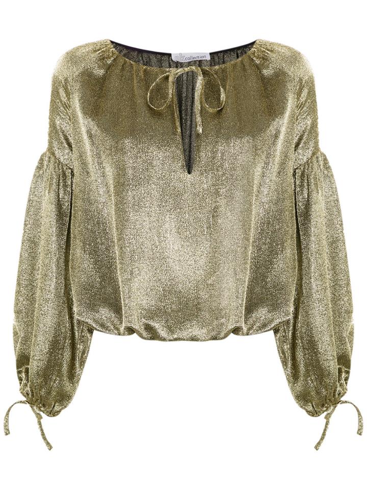 Nk Drawstring Blouse - Yellow & Orange