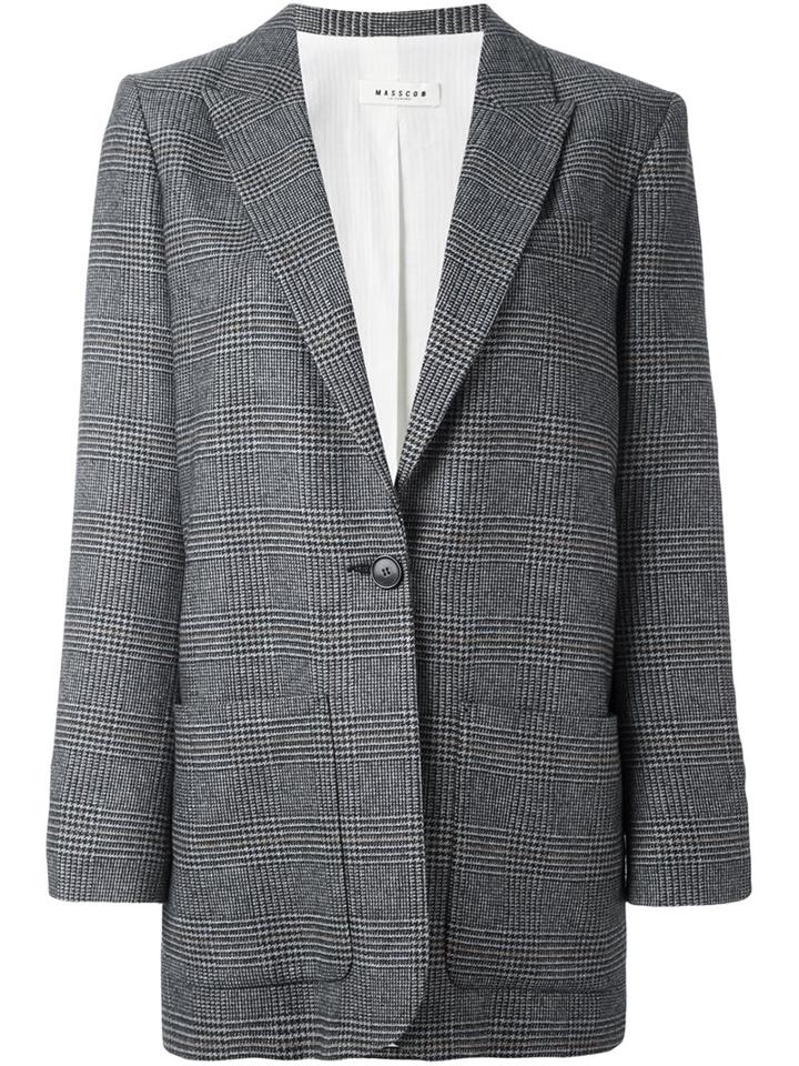 Masscob Tweed Check Blazer