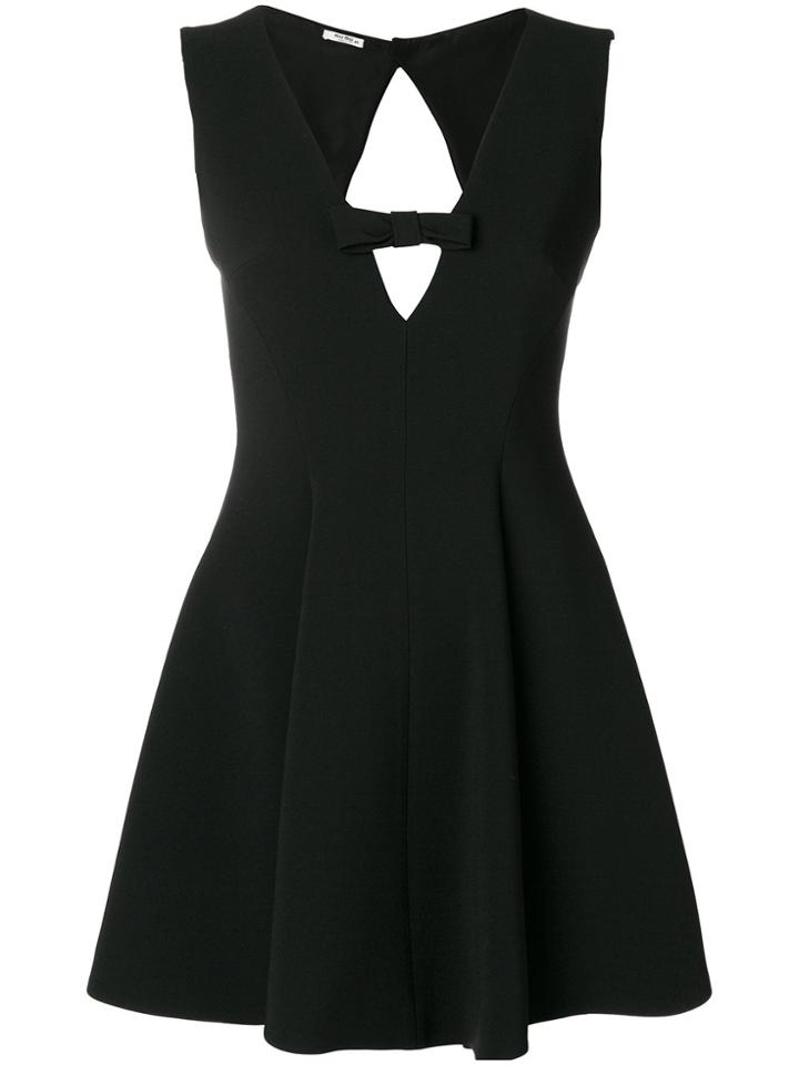 Miu Miu Cut-out Mini Dress - Black
