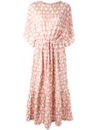 Tsumori Chisato Patterned Shift Dress, Women's, Size: Small, Pink/purple, Polyester/rayon/wool