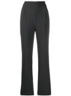 Romeo Gigli Pre-owned 1998 Pleat Details Straight Trousers - Grey