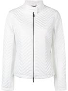 Geox Chevron Quilted Jacket - White
