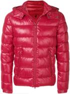 Save The Duck Quilted Hooded Jacket - Red