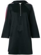 Gucci Tri-stripe Hooded Dress - Black