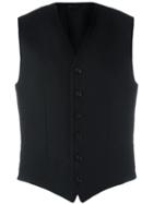 Jil Sander 'liberty' Waistcoat, Men's, Size: 50, Black, Cupro/virgin Wool/cashmere