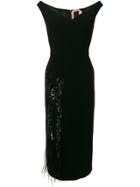 No21 Embellished Off-shoulder Dress - Black