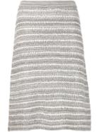 Carolina Herrera Striped Knit Skirt