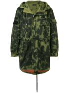 Diesel Tie Dye Parka - Green