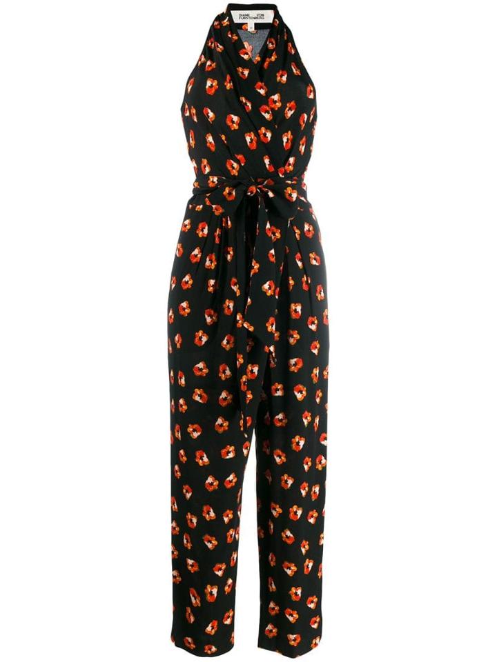 Diane Von Furstenberg Knot Detail Jumpsuit - Black
