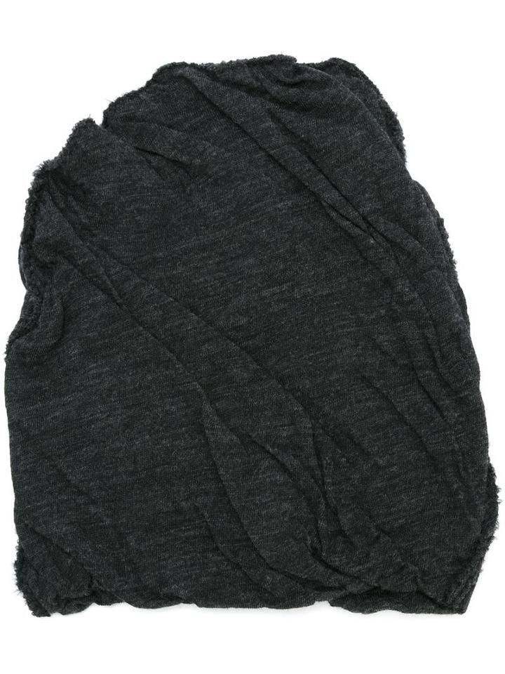 Forme D'expression Twisted Beanie Hat, Adult Unisex, Grey, Wool