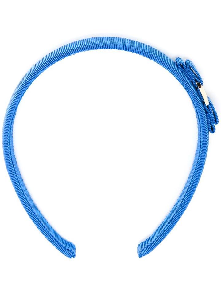 Salvatore Ferragamo 'vara' Headband, Women's, Blue, Cotton