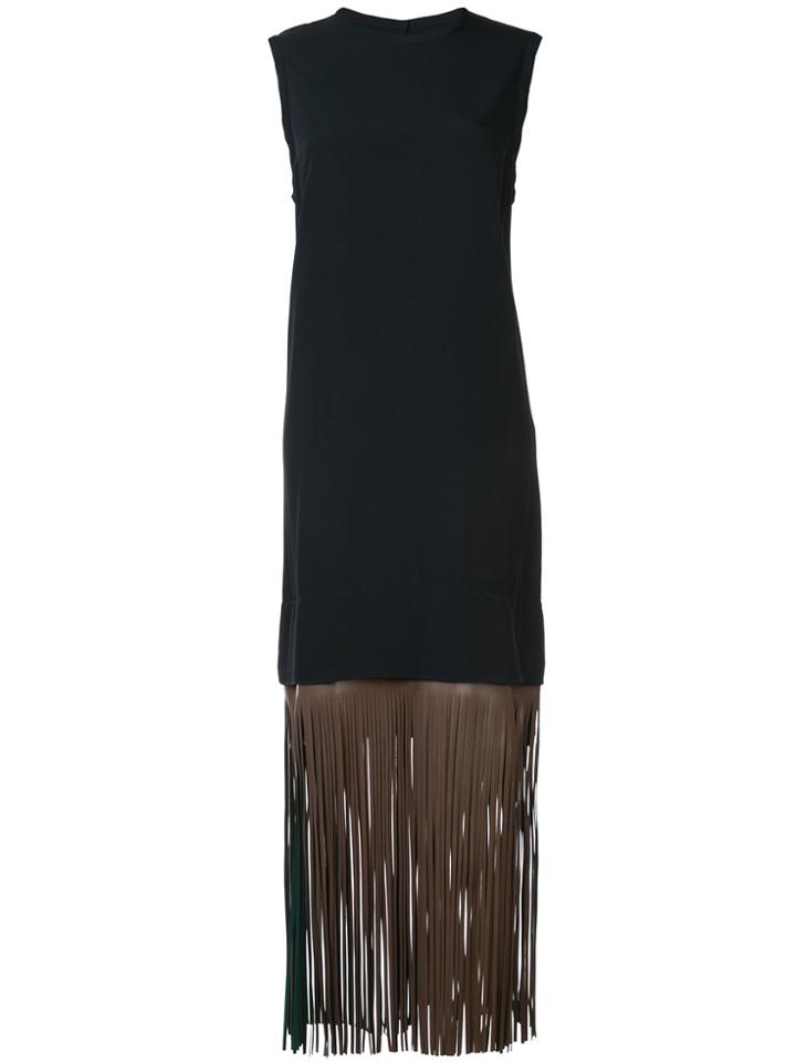 Toga Fringe Dress - Blue