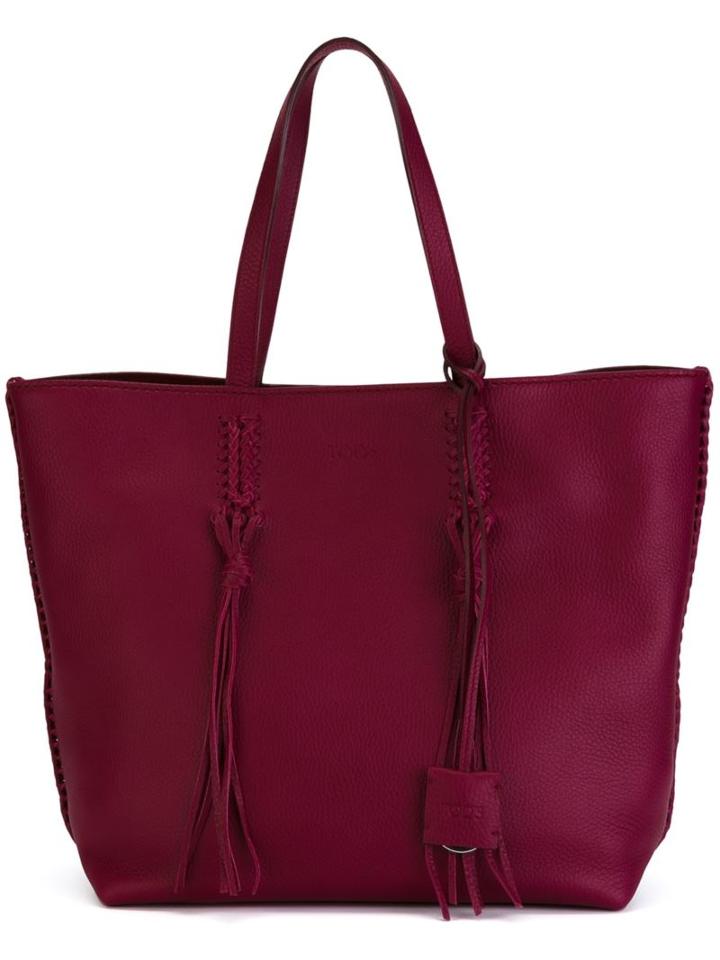 Tod's Shopper Tote, Women's, Pink/purple