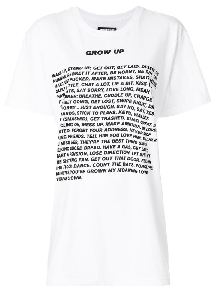 House Of Holland Grown Up T-shirt - White