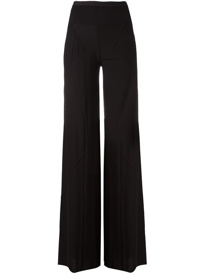 Rick Owens Lilies Ribbed Accent Wide Trousers