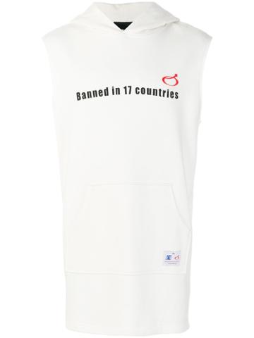 Xander Zhou Sleeveless Hoodie - White