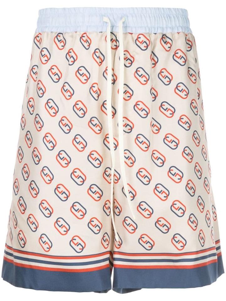 Gucci Interlocking Gg Shorts - Neutrals