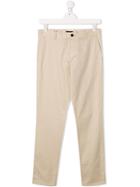 Emporio Armani Kids Slim-fit Chino Trousers - Neutrals