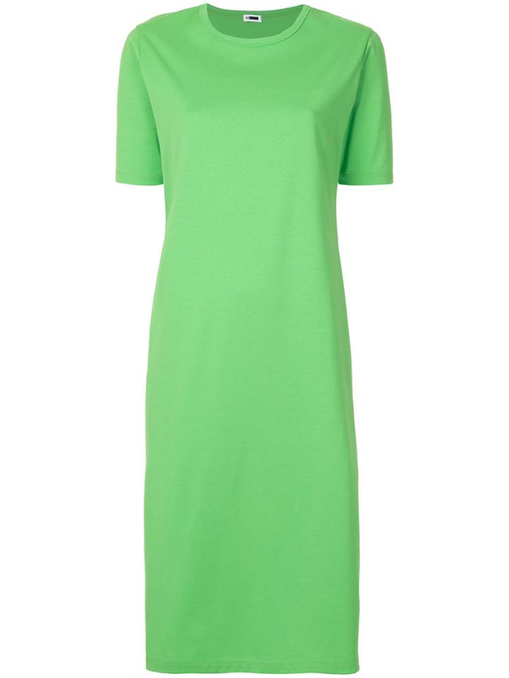 H Beauty & Youth Side Slit T-shirt Dress - Green