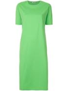 H Beauty & Youth Side Slit T-shirt Dress - Green