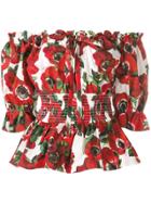 Dolce & Gabbana Off-the-shoulder Blouse - Red